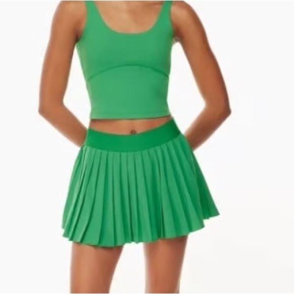 Aritzia Green TnAction Pleated Tennis Pro Micro Skort Size M - Picture 3 of 7
